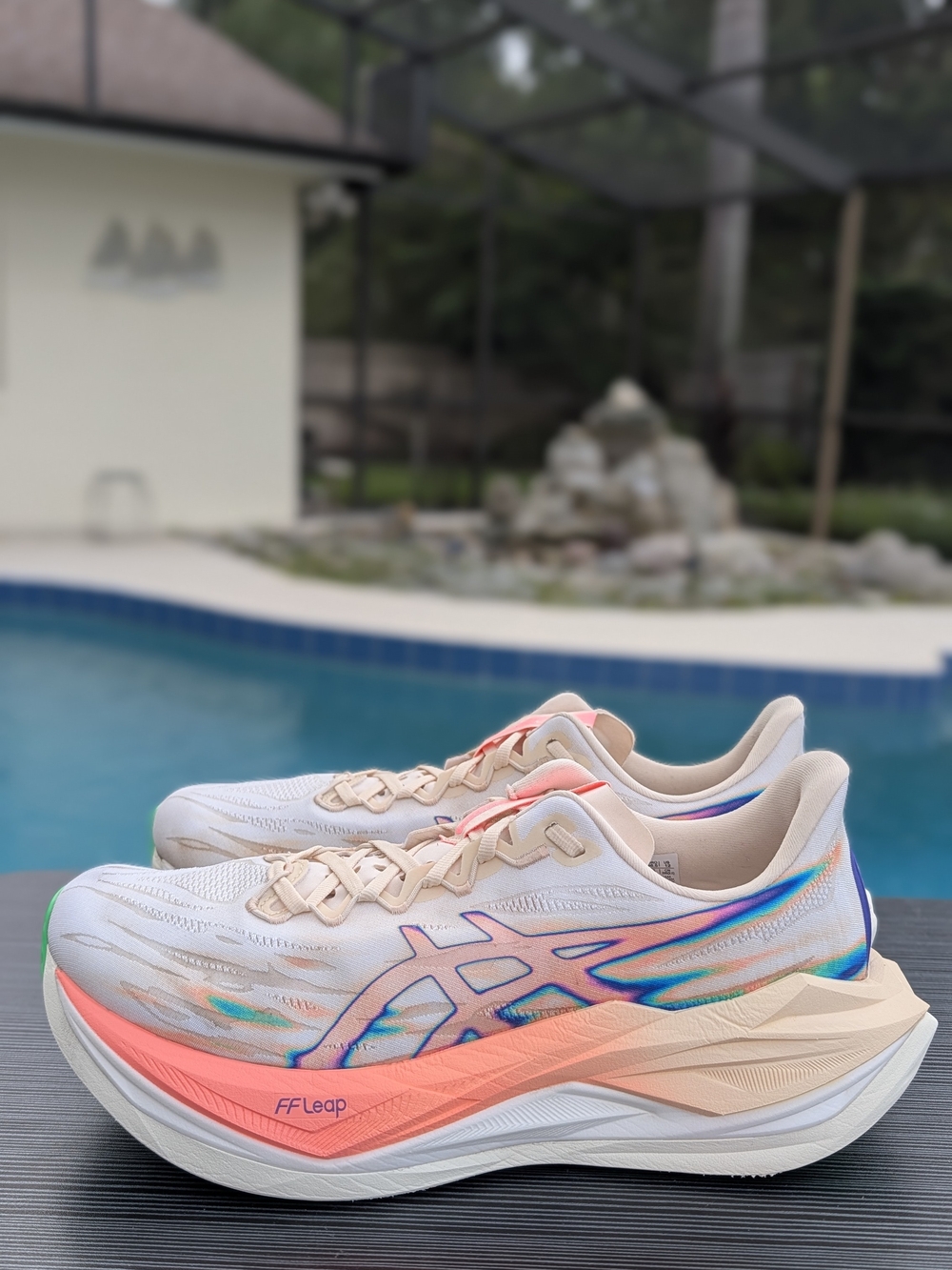 ASICS Superblast 3 "Seashell / Sun Coral" - Men's US 12 (1013A177)